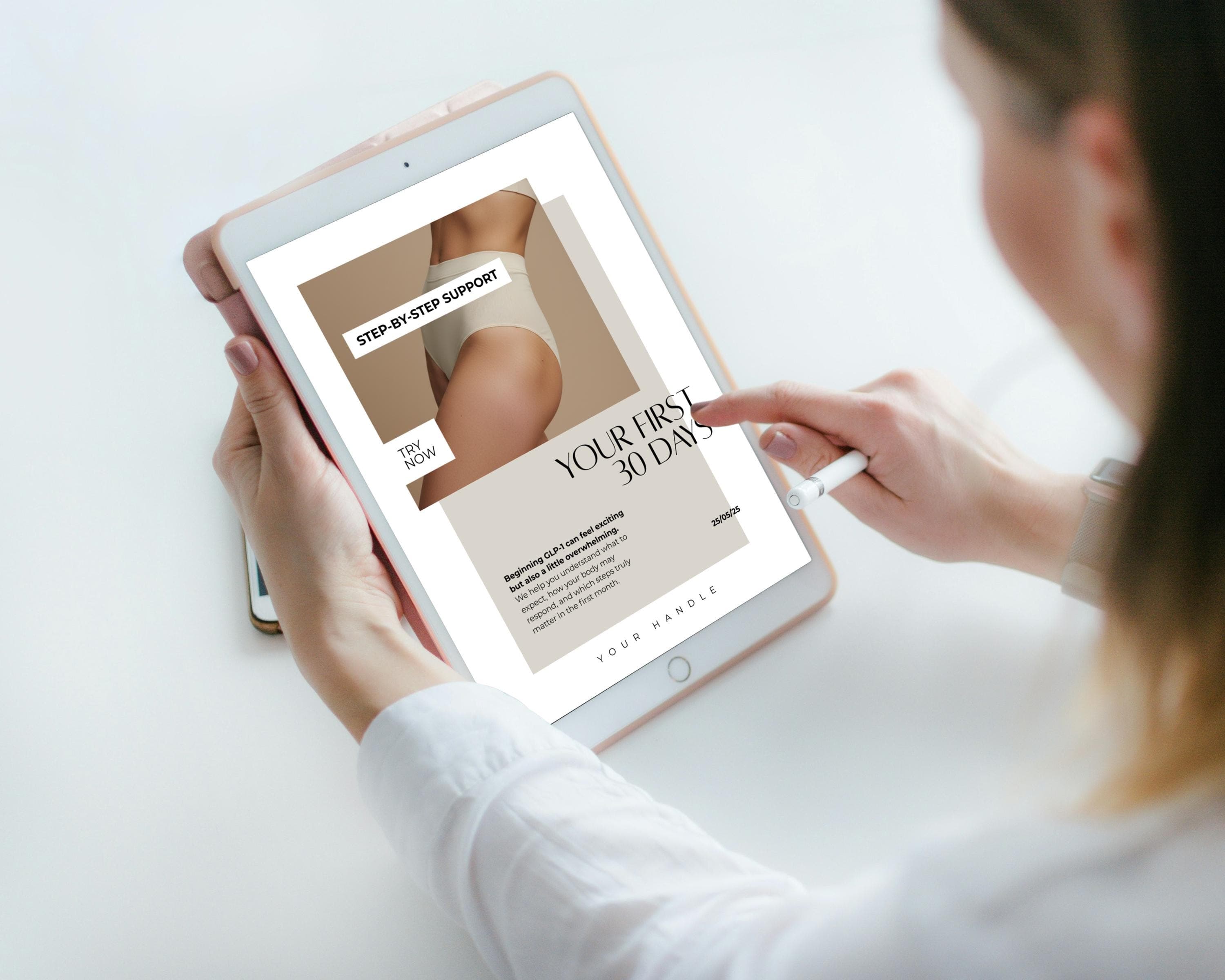 GLP1 Weight Loss Flyer for Clinics | Tirzepatide & Semaglutide, Editable Canva Flyer (Digital File)