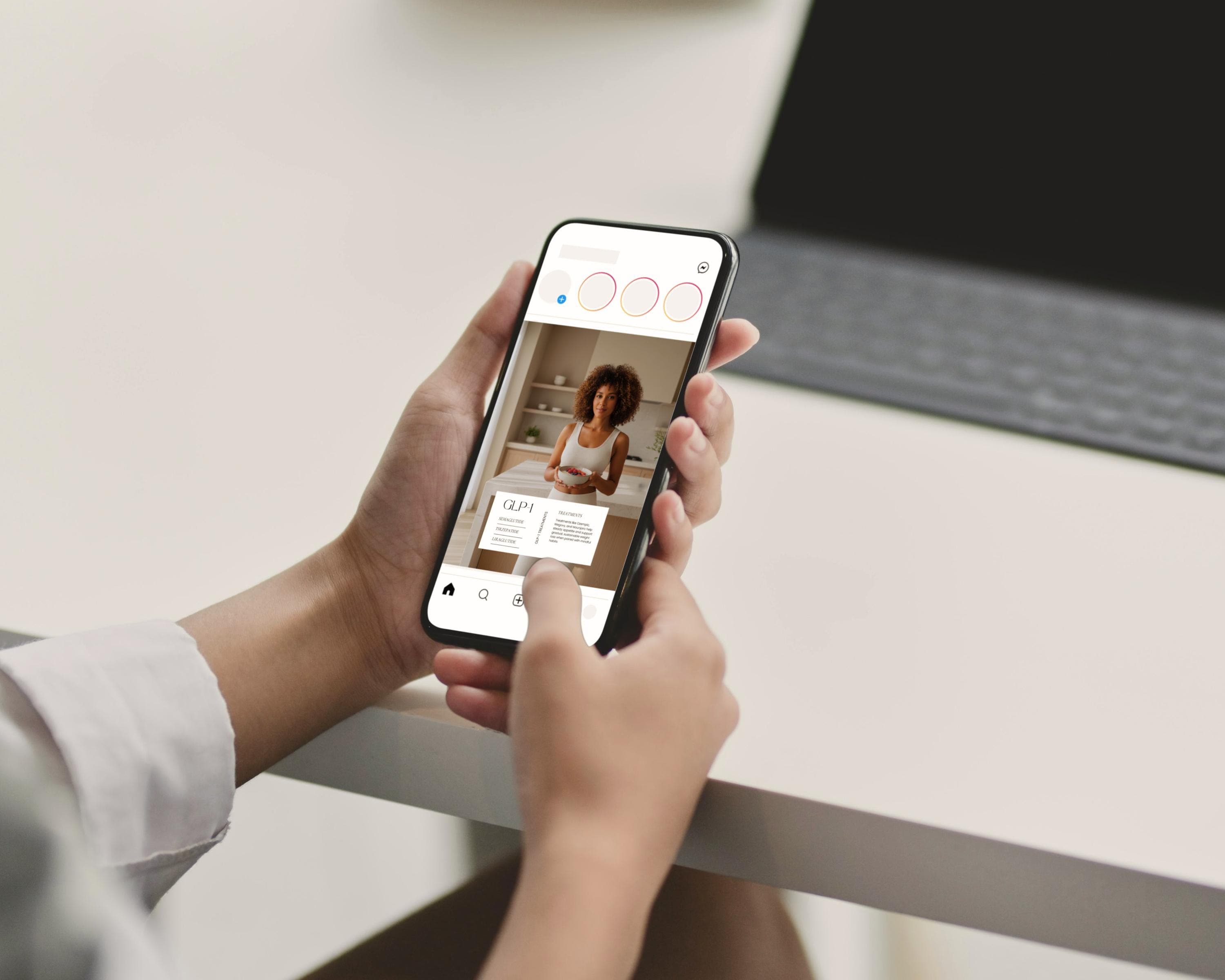 Instagram Posts GLP-1 | 50 Beige Aesthetic Templates |  Medspa Editable Canva Designs