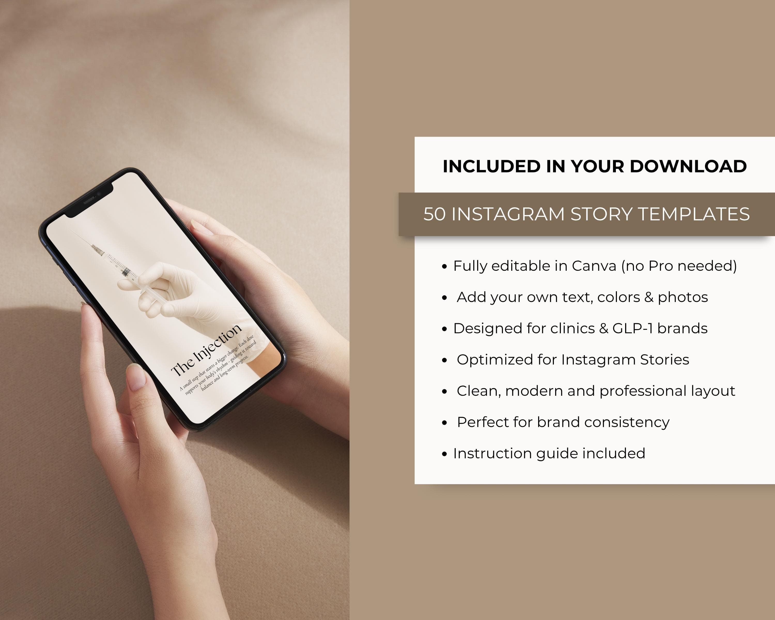 Patient Onboarding Instagram Story Templates for Nurse Practitioners | Editable Canva Welcome & Intake Posts | New Client Clinic Slides