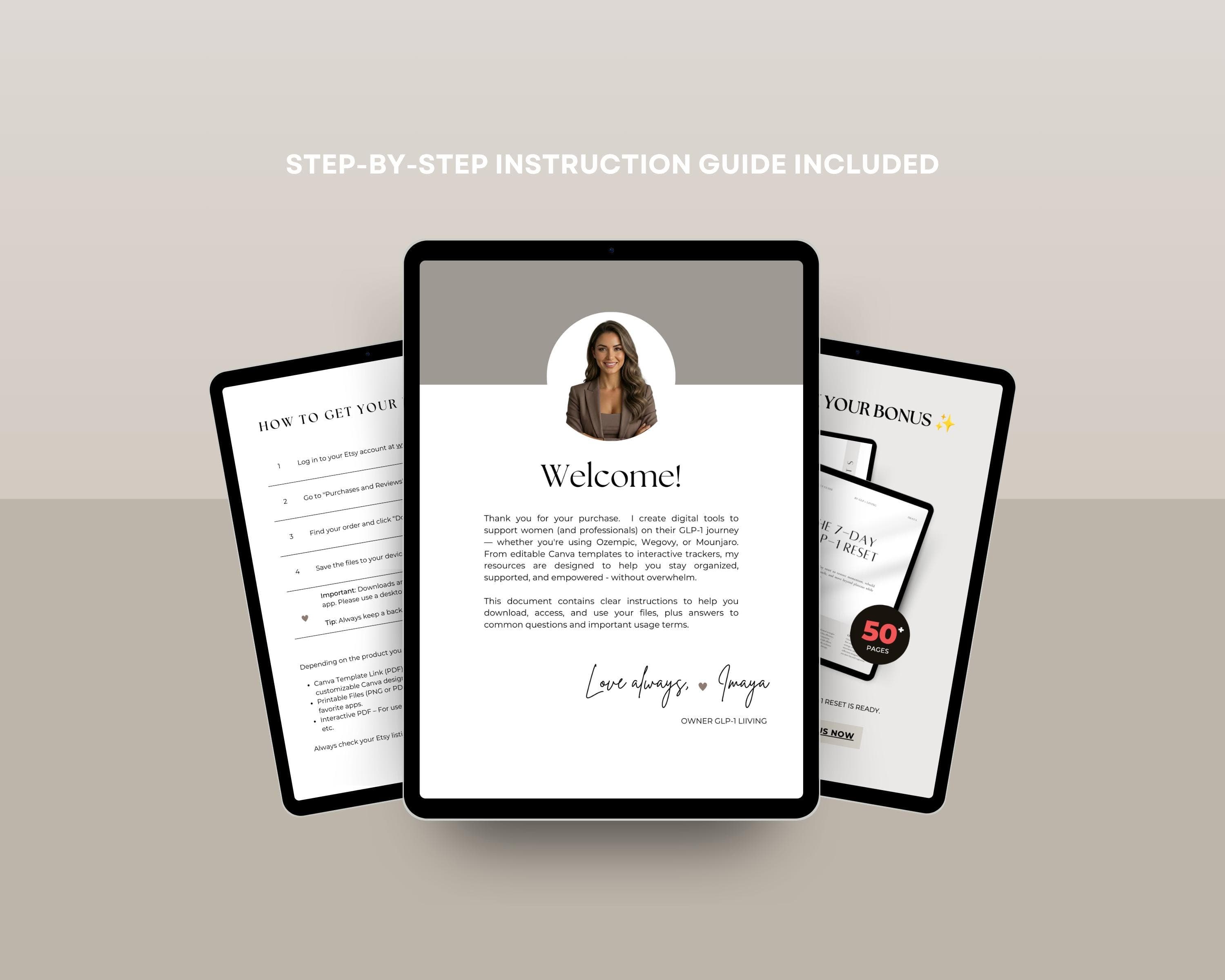 Appetite & Energy Tracker Printable | GLP-1 Daily Log with Mood + Side Effects | Weight Loss Health Tracker PDF